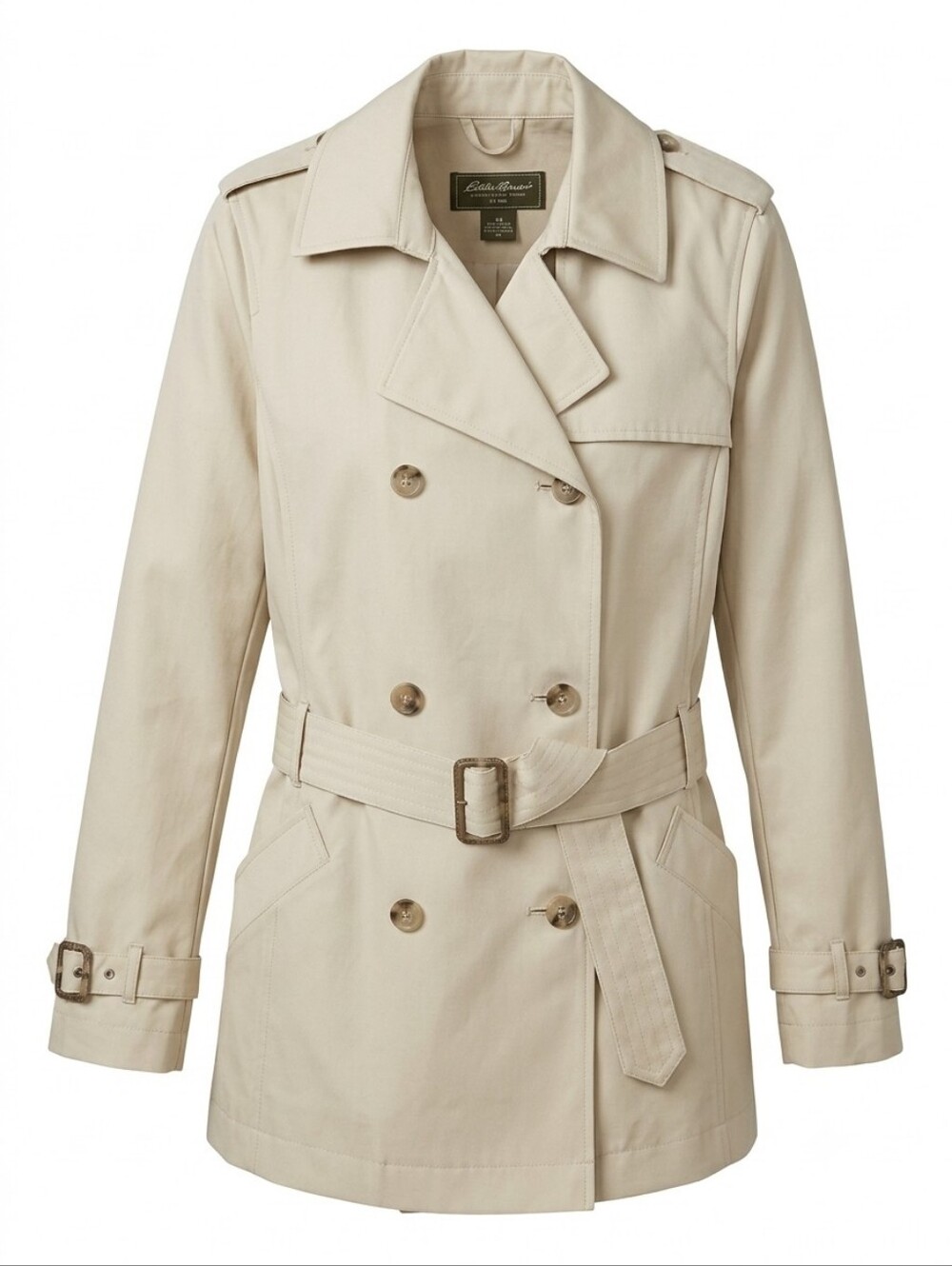 Eddie Bauer Women's Double-Breasted Trench Jacket Medium